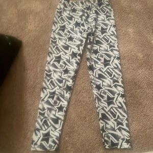 Black and white star Dori leggings size 7